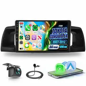 8 Core 6G+128G Android Car Stereo for Toyota Corolla 2007-2012 with Wireless CarPlay Android Auto, 9 Touchscreen Car Radio Mirror Link GPS WiFi Bluetooth FM RDS DSP EQ SWC Backup Camera 8 Core 6G+128G Android Car Stereo for Toyota Corolla 2007-2012 with Wireless CarPlay Android Auto, 9 Touchscreen Car Radio Mirror Link GPS WiFi Bluetooth FM RDS DSP EQ SWC Backup Camera