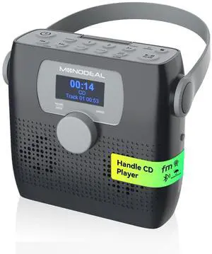 CD Player Portable, Bluetooth Boombox CD Player with Speakers,Portable FM Radio for Camping& Travel(Favourite Memory,LED,Waterproof,Clock,Alarm Timer,USB,Headphone Jack,6W) Dark Gray | Portable FM Rad CD Player Portable, Bluetooth Boombox CD Player with Speakers,Portable FM Radio for Camping& Travel(Favourite Memory,LED,Waterproof,Clock,Alarm Timer,USB,Headphone Jack,6W) Dark Gray | Portable FM Rad