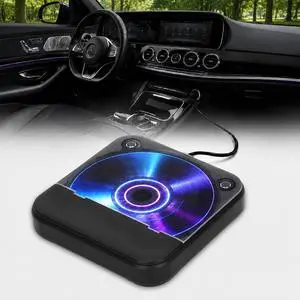 Portable CD Player for Car, Plug and Play with USB/AUX Port | External CD Player Compatible with Car Stereo, Laptop, TV, Computer and Android 4.4 and Above Navigation(Black) Portable CD Player for Car, Plug and Play with USB/AUX Port | External CD Player Compatible with Car Stereo, Laptop, TV, Computer and Android 4.4 and Above Navigation(Black)