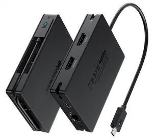 8-in-1 Portable 40Gbps Dual HDMI USB4 Hub | 1x 8K@30Hz / 4K@120Hz or 2x 4K@60Hz HDMI, Gigabit Ethernet, 100W PD Charging, Limited macOS Display Support 8-in-1 Portable 40Gbps Dual HDMI USB4 Hub | 1x 8K@30Hz / 4K@120Hz or 2x 4K@60Hz HDMI, Gigabit Ethernet, 100W PD Charging, Limited macOS Display Support