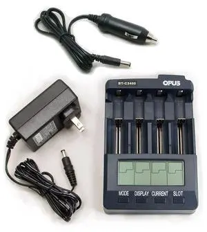 Opus Battery Charger Analyzer Tester for Li-ion NiMH NiCd Rechargeable Batteries C3400 BT-C3400 AA AAA C 18650 Opus Battery Charger Analyzer Tester for Li-ion NiMH NiCd Rechargeable Batteries C3400 BT-C3400 AA AAA C 18650