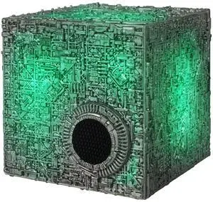 Star Trek Borg Cube Bluetooth Speaker with Illumination, Borg Quotes & SFX | Experience Bluetooth Audio, Green Illumination, Authentic Borg Quotes & Sound Effects great for Music & Star Trek Audiobook Star Trek Borg Cube Bluetooth Speaker with Illumination, Borg Quotes & SFX | Experience Bluetooth Audio, Green Illumination, Authentic Borg Quotes & Sound Effects great for Music & Star Trek Audiobook