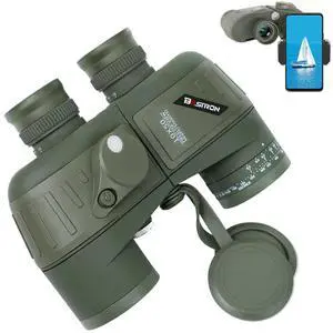 10x50 Marine Binoculars, IPX7 Waterproof Binoculars for Boating | Binoculars for Adults with Illuminated Rangefinder Compass BAK4 Prism FMC Lens for Sailing, Navigation, Bird Watching 10x50 Marine Binoculars, IPX7 Waterproof Binoculars for Boating | Binoculars for Adults with Illuminated Rangefinder Compass BAK4 Prism FMC Lens for Sailing, Navigation, Bird Watching