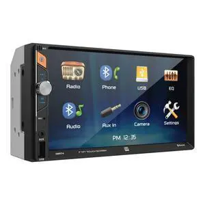 DMR74 7-Inch Touchscreen Double DIN Car Stereo, Bluetooth | Backup camera input, hands-free Bluetooth calling, USB playback & charge, push to talk voice assistant, no CD or DVD DMR74 7-Inch Touchscreen Double DIN Car Stereo, Bluetooth | Backup camera input, hands-free Bluetooth calling, USB playback & charge, push to talk voice assistant, no CD or DVD