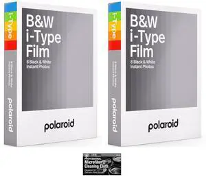 Polaroid Black & White Instant Film for Polaroid I-Type Now, Lab, OneStep2 Camera - 2-Pack Polaroid Black & White Instant Film for Polaroid I-Type Now, Lab, OneStep2 Camera - 2-Pack