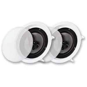 Acoustic Audio CSic83 in Ceiling 8" Speaker Pair 3 Way Home Theater Speakers Acoustic Audio CSic83 in Ceiling 8" Speaker Pair 3 Way Home Theater Speakers