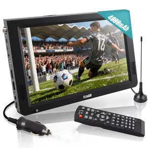 10" Portable TV,Digital TV with Antenna,Battery Operated TV | Supports USB/SD/HDMI Input,Built-in Digital ATSC Tuner,Mini TV for Car,Camping,Travel 10" Portable TV,Digital TV with Antenna,Battery Operated TV | Supports USB/SD/HDMI Input,Built-in Digital ATSC Tuner,Mini TV for Car,Camping,Travel