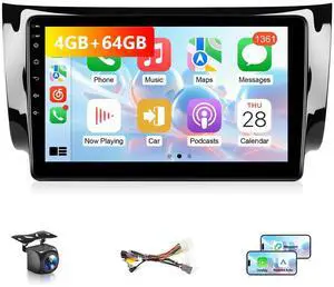 4G+64G Car Radio for Nissan Sentra 2013 to 2019 Stereo with Wireless Apple Carplay Android Auto 10.1" IPS Touch Screen for Sentra Head Unit GPS 5G WiFi Mirrorlink FM RDS DSP Split-Screen SWC MIC 4G+64G Car Radio for Nissan Sentra 2013 to 2019 Stereo with Wireless Apple Carplay Android Auto 10.1" IPS Touch Screen for Sentra Head Unit GPS 5G WiFi Mirrorlink FM RDS DSP Split-Screen SWC MIC