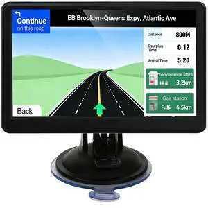 Car GPS Navigation, 7 inch Touch Screen with 2026 Map, Voice Turn Direction Guidance, Support Speed and Red Light Warning, Pre-Installed North America Map Free Update Car GPS Navigation, 7 inch Touch Screen with 2026 Map, Voice Turn Direction Guidance, Support Speed and Red Light Warning, Pre-Installed North America Map Free Update
