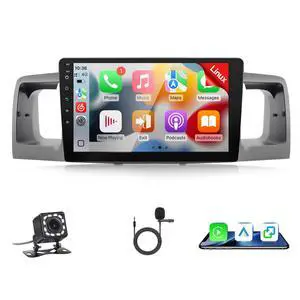 Fast Boot Linux Car Stereo for Toyota Corolla 2003 2004 2005 2006 2007 2008, 9Inch IPS Screen for Corolla with Carplay Android Auto Backup Camera SWC (for Toyota Corolla 2003-2008) Fast Boot Linux Car Stereo for Toyota Corolla 2003 2004 2005 2006 2007 2008, 9Inch IPS Screen for Corolla with Carplay Android Auto Backup Camera SWC (for Toyota Corolla 2003-2008)