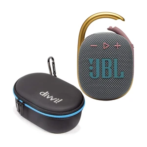 Clip 4 Portable Bluetooth Speaker (Gray) + Bundle with divvi! Protective Hardshell Case (Black) Clip 4 Portable Bluetooth Speaker (Gray) + Bundle with divvi! Protective Hardshell Case (Black)