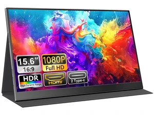 15.6 Inch Portable Monitor 1080P 60Hz FHD IPS Display with Case USB-C & HDMI, Ultra-Slim Travel & Gaming Monitor for Laptop MacBook Phone Xbox PS4/5 Switch 15.6 Inch Portable Monitor 1080P 60Hz FHD IPS Display with Case USB-C & HDMI, Ultra-Slim Travel & Gaming Monitor for Laptop MacBook Phone Xbox PS4/5 Switch