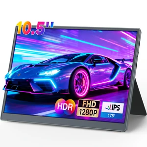 Portable Monitor 10.5 inch 1280P 420 Nits100% sRGB Ultra-Slim Travel Monitor, HDR 16:10 Display with Adjustable Stand &Speakers USB-C HDMI, External Monitor for Laptop PC Phone Portable Monitor 10.5 inch 1280P 420 Nits100% sRGB Ultra-Slim Travel Monitor, HDR 16:10 Display with Adjustable Stand &Speakers USB-C HDMI, External Monitor for Laptop PC Phone
