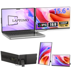 Laptop Screen Extender 15.6", 120% sRGB 1080P FHD Laptop Monitor Extender, Dual Screen for 13-17" Laotop, Plug and Play Portable Monitor with Windows/Mac/Android/Chrome/PS5 Laptop Screen Extender 15.6", 120% sRGB 1080P FHD Laptop Monitor Extender, Dual Screen for 13-17" Laotop, Plug and Play Portable Monitor with Windows/Mac/Android/Chrome/PS5
