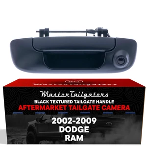 Black Tailgate Handle with Backup Camera Replacement for Dodge Ram 1500, 2500, 3500 (2002-2009) | IP68 Waterproof | Parking Grid Lines Available | Easy to Install Black Tailgate Handle with Backup Camera Replacement for Dodge Ram 1500, 2500, 3500 (2002-2009) | IP68 Waterproof | Parking Grid Lines Available | Easy to Install