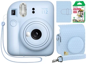 Instax Mini 12 Instant Camera Pastel Blue + Minimate Custom Designed Case + Fuji Instax Film 10 Sheets & Album Instax Mini 12 Instant Camera Pastel Blue + Minimate Custom Designed Case + Fuji Instax Film 10 Sheets & Album