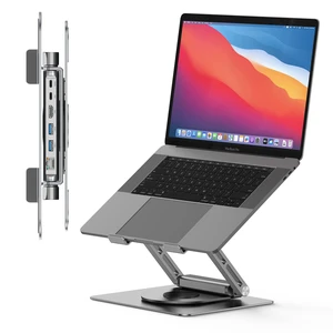 Laptop Docking Station Stand for MacBook Pro/Air/Dell/HP/Surface/Lenovo, Mac Docking Station with 4K HDMI, USB 3.0, RJ45, PD 3.0, USB C Laptop Stand Hub for Desk with 360 Rotating Base Grey Laptop Docking Station Stand for MacBook Pro/Air/Dell/HP/Surface/Lenovo, Mac Docking Station with 4K HDMI, USB 3.0, RJ45, PD 3.0, USB C Laptop Stand Hub for Desk with 360 Rotating Base Grey