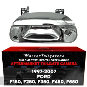 Chrome Tailgate Handle with Backup Camera Replacement for Ford F150 F250 F350 F450 F550 (1997-2007) | IP68 Waterproof | Parking Grid Lines Available | Easy to Install Chrome Tailgate Handle with Backup Camera Replacement for Ford F150 F250 F350 F450 F550 (1997-2007) | IP68 Waterproof | Parking Grid Lines Available | Easy to Install