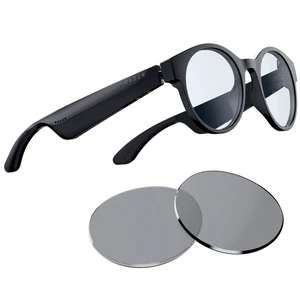 Anzu Smart Glasses: Blue Light Filtering & Polarized Sunglass Lenses - Low Latency Audio - Built-in Mic & Speakers - Touch & Voice Assistant Compatible - 5hrs Battery - Round/Large Anzu Smart Glasses: Blue Light Filtering & Polarized Sunglass Lenses - Low Latency Audio - Built-in Mic & Speakers - Touch & Voice Assistant Compatible - 5hrs Battery - Round/Large