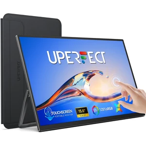 Portable Monitor Touchscreen 15.6 Inch 125% sRGB Travel Monitor Built-in Adjustable Stand, Speaker, VESA Mountable, USB-C HDMI Ultra-Slim Second Screen for Laptop Mac-Book Phone Game Console Portable Monitor Touchscreen 15.6 Inch 125% sRGB Travel Monitor Built-in Adjustable Stand, Speaker, VESA Mountable, USB-C HDMI Ultra-Slim Second Screen for Laptop Mac-Book Phone Game Console