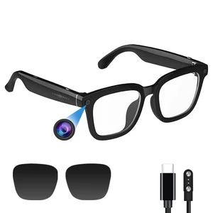 AI smart Camera Glasses: HD 1080P Video Recording and Photo Taking, Translation, Assistant Conversation, Suitable for Outdoor and Indoor, Cycling, Hiking Travel (Transparent Anti-Blue Light) AI smart Camera Glasses: HD 1080P Video Recording and Photo Taking, Translation, Assistant Conversation, Suitable for Outdoor and Indoor, Cycling, Hiking Travel (Transparent Anti-Blue Light)