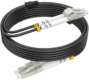 300ft/92m OM3 LC to LC Fiber Patch Cable, Outdoor Fiber Optical Patch Cable Multimode, 10/40GB Duplex 50/125um LSZH Black 300ft/92m OM3 LC to LC Fiber Patch Cable, Outdoor Fiber Optical Patch Cable Multimode, 10/40GB Duplex 50/125um LSZH Black