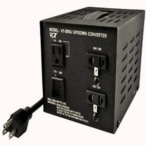 VT-2000J - Japanese Step Up/Down Voltage Transformer Converts Japan 100 Volts To 110V OR Vice Versa - 2000 Watt VT-2000J - Japanese Step Up/Down Voltage Transformer Converts Japan 100 Volts To 110V OR Vice Versa - 2000 Watt