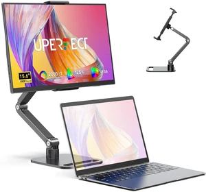 UPERFCET Portable Monitor, 15.6" 1080P 125% sRGB 2000:1 Contrast Ultra-Slim Laptop Monitor with Stand VESA USB-C Mini HDMI, Travel Second Screen for Computer, Phone, Mini PC, Game Consoles UPERFCET Portable Monitor, 15.6" 1080P 125% sRGB 2000:1 Contrast Ultra-Slim Laptop Monitor with Stand VESA USB-C Mini HDMI, Travel Second Screen for Computer, Phone, Mini PC, Game Consoles