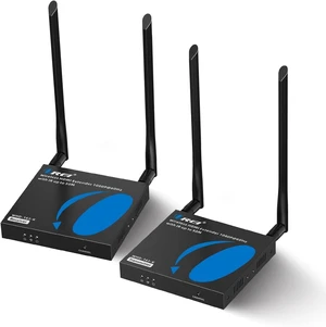 1080p HDMI Sender and Receiver Wireless 165ft, IR Support, Low Latency Wireless HDMI Extender 5GHz, HDMI Loop Out, SSID Pairing, Channel Switching, IR Passback, 24/7 Operation 1080p HDMI Sender and Receiver Wireless 165ft, IR Support, Low Latency Wireless HDMI Extender 5GHz, HDMI Loop Out, SSID Pairing, Channel Switching, IR Passback, 24/7 Operation