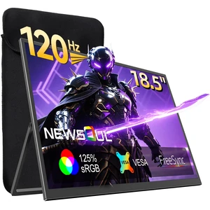Portable Monitor 18.5'' 120Hz Gaming Monitor, 125%sRGB | 2000:1 | HDR| FreeSync Travel Monitor for Laptop Mac-Book PC, Built-in Stand & Speakers, VESA, USB HDMI Large Second Screen for Game Office Portable Monitor 18.5'' 120Hz Gaming Monitor, 125%sRGB | 2000:1 | HDR| FreeSync Travel Monitor for Laptop Mac-Book PC, Built-in Stand & Speakers, VESA, USB HDMI Large Second Screen for Game Office
