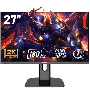 27 inch 2K QHD(2560×1440) PC Screen, 180Hz Gaming Monitor, 1ms Without Bezel, FreeSync,100% sRGB, 178° Wide Viewing Angle, HDMI2.0 & DisplayPort 1.4, 75 * 75MM Wall Mount Compatible- Black 27 inch 2K QHD(2560×1440) PC Screen, 180Hz Gaming Monitor, 1ms Without Bezel, FreeSync,100% sRGB, 178° Wide Viewing Angle, HDMI2.0 & DisplayPort 1.4, 75 * 75MM Wall Mount Compatible- Black