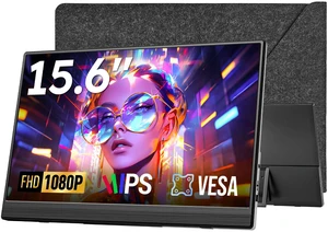 Travel Portable Monitor with Sleeve Bag, 15.6" FHD 1080P Portable Screen for Laptop with Kickstand, USB-C HDMI Second External Monitor, Screen Extender for Laptop Mac Phone PS4/5 Xbox Switch - Black Travel Portable Monitor with Sleeve Bag, 15.6" FHD 1080P Portable Screen for Laptop with Kickstand, USB-C HDMI Second External Monitor, Screen Extender for Laptop Mac Phone PS4/5 Xbox Switch - Black