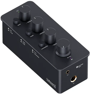 SK01 Headphone Amplifier Equalizer Preamp with Bass Midrange Treble Tone Control and Loudness Compensation Portable Class A Analog Amp for Electric Guitar Instrument with 3.5mm 6.35mm Jacks SK01 Headphone Amplifier Equalizer Preamp with Bass Midrange Treble Tone Control and Loudness Compensation Portable Class A Analog Amp for Electric Guitar Instrument with 3.5mm 6.35mm Jacks