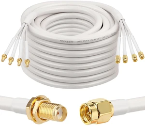 50FT SMA Extension Cable - SMA Male to SMA Female Coax Cable for 5G Cellular Routers 50FT SMA Extension Cable - SMA Male to SMA Female Coax Cable for 5G Cellular Routers