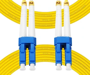 OS2 LC to LC Fiber Patch Cable Single Mode Duplex, 100m(328ft) Fiber Optic Cable, SM Singlemode, 9/125µm, 2.0mm Diameter, OS1/OS2 Compatible, LSZH Jacket, OS1/OS2 Compatible OS2 LC to LC Fiber Patch Cable Single Mode Duplex, 100m(328ft) Fiber Optic Cable, SM Singlemode, 9/125µm, 2.0mm Diameter, OS1/OS2 Compatible, LSZH Jacket, OS1/OS2 Compatible