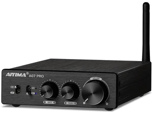 A07 Pro TPA3255 Stereo Amplifier Bluetooth 5.2 300Wx2 HiFi Class D Amp 2.0/2.1 Channel Audio Power Amp for Home Audio Speaker with Bass Treble knobs& 3.5mm Line Output,Supports 24-48V A07 Pro TPA3255 Stereo Amplifier Bluetooth 5.2 300Wx2 HiFi Class D Amp 2.0/2.1 Channel Audio Power Amp for Home Audio Speaker with Bass Treble knobs& 3.5mm Line Output,Supports 24-48V