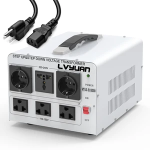 3000W Watt Voltage Transformer Converter Step Up/Down Converter 110/120 Volt - 220/240 Volt with 3 US&2 EU&1 Universal Outlet and CE Certified,Circuit Break Protection 3000W Watt Voltage Transformer Converter Step Up/Down Converter 110/120 Volt - 220/240 Volt with 3 US&2 EU&1 Universal Outlet and CE Certified,Circuit Break Protection