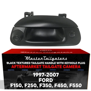 Black Tailgate Handle with Backup Camera Replacement for Ford F150 F250 F350 F450 F550 (1997-2007) | Key Hole Plug | IP68 Waterproof | Parking Grid Lines Available | Easy to Install Black Tailgate Handle with Backup Camera Replacement for Ford F150 F250 F350 F450 F550 (1997-2007) | Key Hole Plug | IP68 Waterproof | Parking Grid Lines Available | Easy to Install
