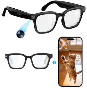 Smart-Glasses with Camera and Audio, 8MP HD Camera Blue-Light Glasses for Men Women, 1080P Video Recording AI Glasses, Real Time Translation, Voice Assistant Smart-Glasses with Camera and Audio, 8MP HD Camera Blue-Light Glasses for Men Women, 1080P Video Recording AI Glasses, Real Time Translation, Voice Assistant