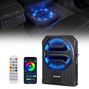 10" 1600W Slim Under Seat Car Subwoofer with Amp, Class D MOSFET Amp & RGB Light, APP/Remote Control, Music Sync Bass & Rainbow Chasing Effects, Independent Low-Pass Filter/Gain/Bass Boost 10" 1600W Slim Under Seat Car Subwoofer with Amp, Class D MOSFET Amp & RGB Light, APP/Remote Control, Music Sync Bass & Rainbow Chasing Effects, Independent Low-Pass Filter/Gain/Bass Boost