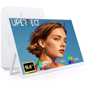 Portable Monitor 15.6", 125% sRGB 1080P Laptop Monitor, Ultra-Slim White Display, USB-C & MINI HDMI, 350 Nits, VESA & Case, Travel Small Second Screen for Computer, Mini PC, Game Consoles Portable Monitor 15.6", 125% sRGB 1080P Laptop Monitor, Ultra-Slim White Display, USB-C & MINI HDMI, 350 Nits, VESA & Case, Travel Small Second Screen for Computer, Mini PC, Game Consoles