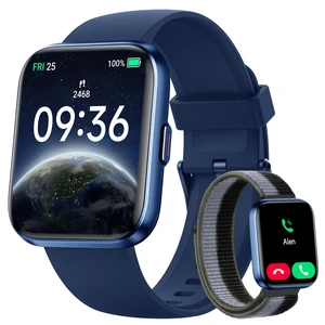 Smart Watch for Women, Answer/Make Calls, Alexa Built-in, 1.85" Touch Screen Fitness Tracker for Android & iPhone, Heart Rate/Sleep/SpO2 Monitor Smartwatch, Waterproof (Deep Blue) Smart Watch for Women, Answer/Make Calls, Alexa Built-in, 1.85" Touch Screen Fitness Tracker for Android & iPhone, Heart Rate/Sleep/SpO2 Monitor Smartwatch, Waterproof (Deep Blue)