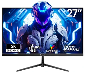 27 Inch Gaming Monitor IPS 260Hz, QHD 2560 * 1440p PC Monitors, Computer Screen for Home & Office, Support HDMI & DP, Wall Mount Compatible 75 * 75mm, Black 27 Inch Gaming Monitor IPS 260Hz, QHD 2560 * 1440p PC Monitors, Computer Screen for Home & Office, Support HDMI & DP, Wall Mount Compatible 75 * 75mm, Black