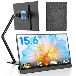 15.6" Portable Monitor, FHD 1080P IPS Travel Monitor for Laptop, Magnetic Foldable Stand & Protective Case Included, USB-C & Mini HDMI Screen Extender for Laptop Mac PC Phone Xbox PS4/5 Switch 15.6" Portable Monitor, FHD 1080P IPS Travel Monitor for Laptop, Magnetic Foldable Stand & Protective Case Included, USB-C & Mini HDMI Screen Extender for Laptop Mac PC Phone Xbox PS4/5 Switch