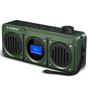 BoomByte - Portable FM Radio & Bluetooth Speaker with Stereo Sound Long Rechargeable Playtime, Micro SD Card & USB Audio Input, MP3 Player, Metal Finish, Easy to Use, Green BoomByte - Portable FM Radio & Bluetooth Speaker with Stereo Sound Long Rechargeable Playtime, Micro SD Card & USB Audio Input, MP3 Player, Metal Finish, Easy to Use, Green