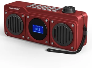Boombyte - Portable FM Radio with Bluetooth Speaker, Superb Sound, Metal Finish, MP3 Player, Support Micro SD Card & USB Audio Input, Long Play Time, Rechargeable, Easy to Use - Red Boombyte - Portable FM Radio with Bluetooth Speaker, Superb Sound, Metal Finish, MP3 Player, Support Micro SD Card & USB Audio Input, Long Play Time, Rechargeable, Easy to Use - Red
