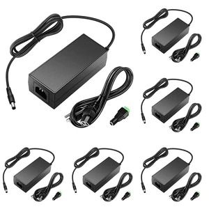 24V 3A Power Supply 24 Volt 3amp 2A AC/DC Adapter 5.5x2.5mm Plug 100-240V 50/60hz AC to DC Converter,24 Volt Power Cord,5.5mmx2.5mm Center Positive for LED Strip CCTV Camera 3D Printer,6Pack 24V 3A Power Supply 24 Volt 3amp 2A AC/DC Adapter 5.5x2.5mm Plug 100-240V 50/60hz AC to DC Converter,24 Volt Power Cord,5.5mmx2.5mm Center Positive for LED Strip CCTV Camera 3D Printer,6Pack