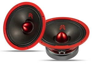 MX80E2 Loudspeaker 8 Inch Midrange 640 Watts 4 Ohms Red Bullet, Premium Quality Audio Door Speakers for Car or Truck Stereo Sound System, Red (2 Speakers) MX80E2 Loudspeaker 8 Inch Midrange 640 Watts 4 Ohms Red Bullet, Premium Quality Audio Door Speakers for Car or Truck Stereo Sound System, Red (2 Speakers)