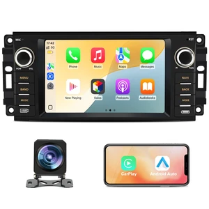 Car Radio Stereo for Dodge Ram 1500 2500 3500 2009 2010 2011 2012 Avenger Challenger 2008 2009 2010 2011 2012 2013 2014, 7 Inch Touch Screen with Wireless CarPlay Android Auto Backup Camera Car Radio Stereo for Dodge Ram 1500 2500 3500 2009 2010 2011 2012 Avenger Challenger 2008 2009 2010 2011 2012 2013 2014, 7 Inch Touch Screen with Wireless CarPlay Android Auto Backup Camera