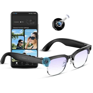AI Smart Glasses 4K HD Camera, BT Call, 800W Anti-Shake Camera Glasses with Video Recording Dual Mic, Simultaneous Interpretation/GPT Identify Objects, 290mAh Blue Light Glasses AI Smart Glasses 4K HD Camera, BT Call, 800W Anti-Shake Camera Glasses with Video Recording Dual Mic, Simultaneous Interpretation/GPT Identify Objects, 290mAh Blue Light Glasses